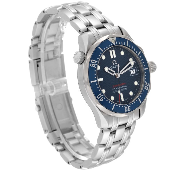 Omega Seamaster 300M Midsize Blue Dial Steel Quartz Mens Watch 2223.80.00 Card