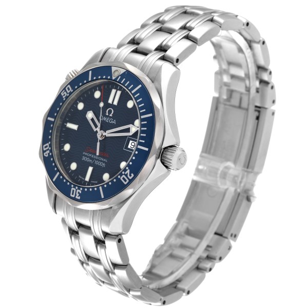 Omega Seamaster 300M Midsize Blue Dial Steel Quartz Mens Watch 2223.80.00 Card