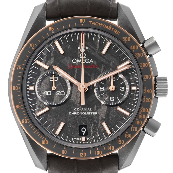 Omega Speedmaster Grey Side of the Moon Meteorite Ceramic Mens Watch 311.63.44.51.99.001 Card
