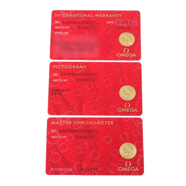 Omega Seamaster 300M 007 Edition Titanium Watch 210.90.42.20.01.001 Box Card