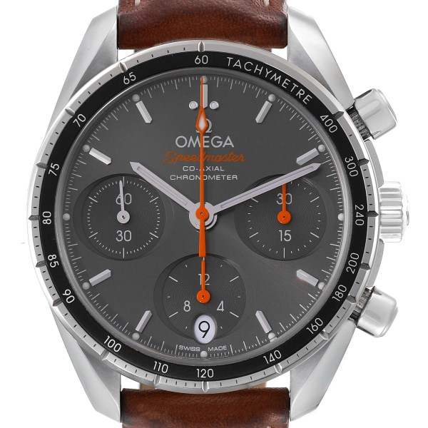 Omega Speedmaster 38 Chronograph Steel Mens Watch 324.32.38.50.06.001 Box Card