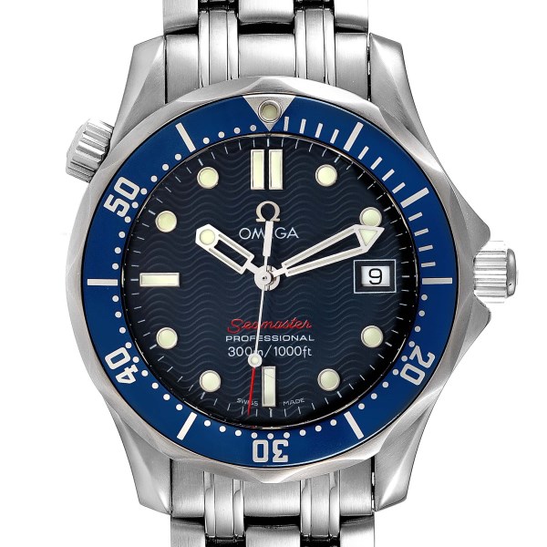 Omega Seamaster 300M Blue Wave Dial Midsize Mens Watch 2223.80.00