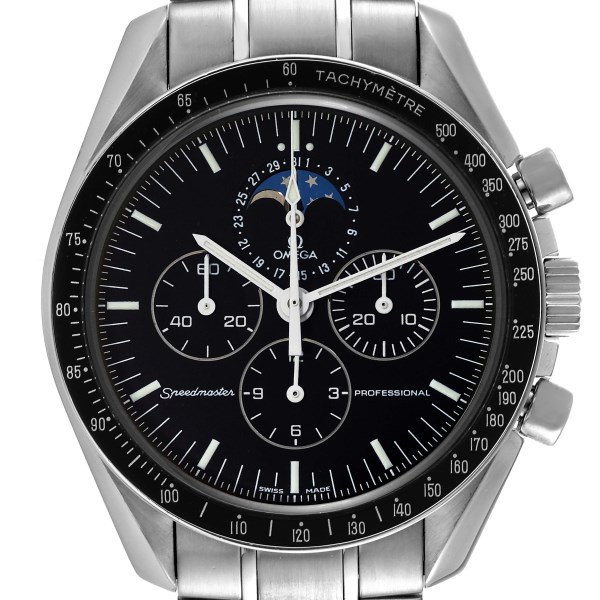 Omega Speedmaster Professional Moonwatch Moonphase Steel Mens Watch 3576.50.00