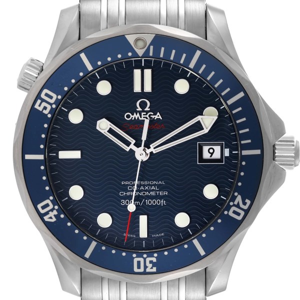 Omega Seamaster Bond 300M Co-Axial 41mm Blue Dial Watch 2220.80.00 Box Card