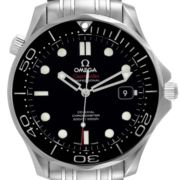 Omega Seamaster Diver 300M Black Dial Mens Watch 212.30.41.20.01.003 Box Card