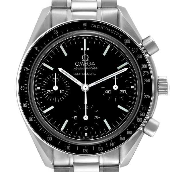 Omega Speedmaster Reduced Chronograph Steel Mens Watch 3539.50.00 Card