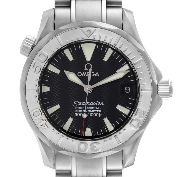 Omega Seamaster Diver 300M Midsize Steel White Gold Mens Watch 2236.50.00