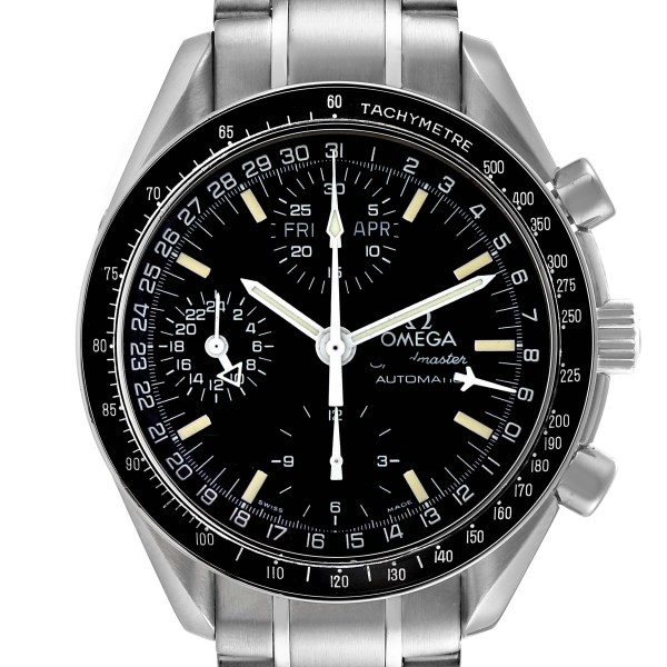 Omega Speedmaster Day Date Black Dial Automatic Mens Watch 3520.50.00 Card