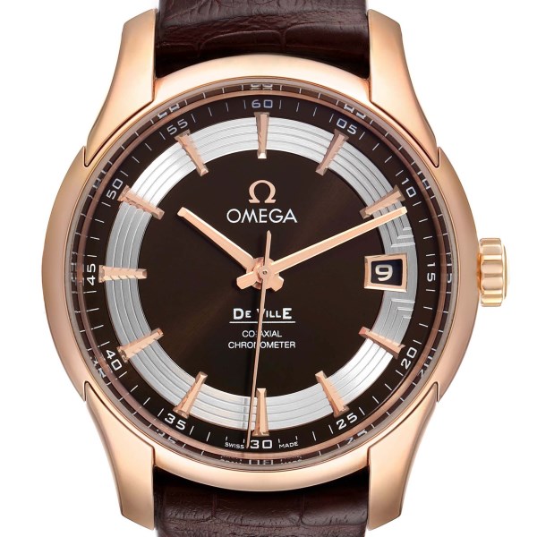 Omega DeVille Hour Vision Rose Gold Mens Watch 431.63.41.21.13.001 Unworn