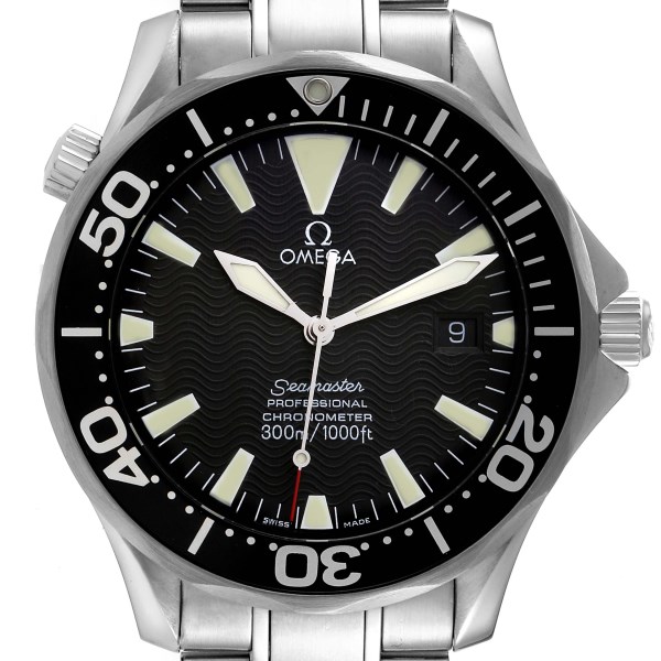 Omega Seamaster Diver 300M Automatic Black Dial Steel Mens Watch 2254.50.00