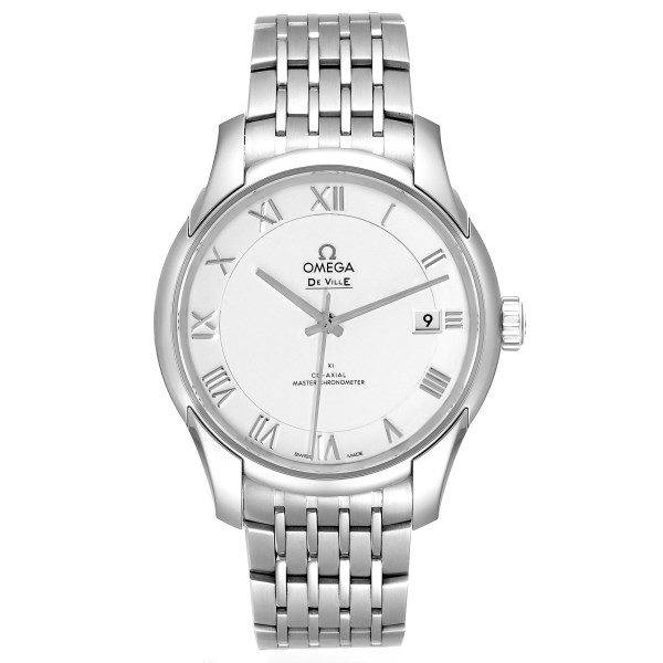 Omega DeVille Co-Axial 41mm Silver Dial Watch 433.10.41.21.02.001 Box Card