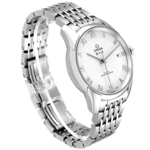 Omega DeVille Co-Axial 41mm Silver Dial Watch 433.10.41.21.02.001 Box Card