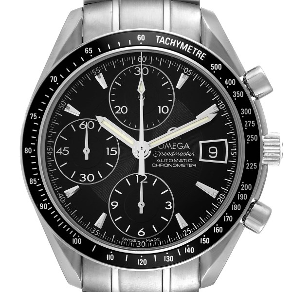 Omega Speedmaster Date Chronograph Black Dial Mens Watch 3210.50.00