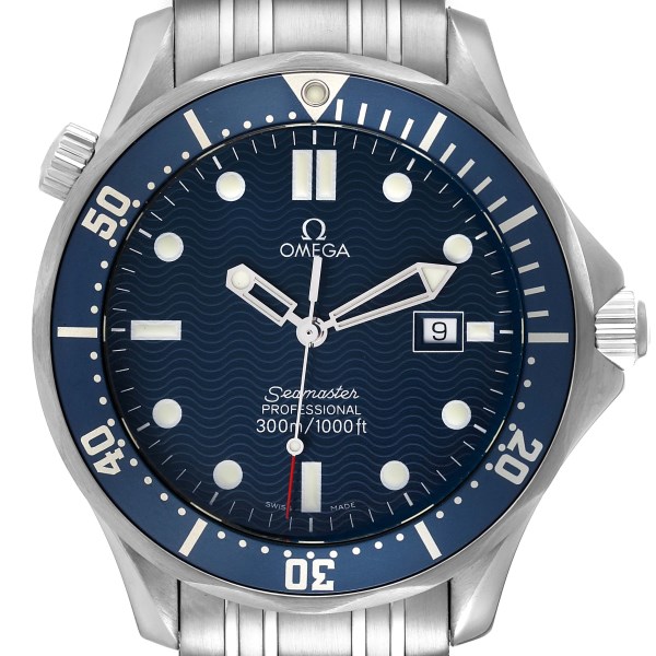 Omega Seamaster Diver 300M James Bond Blue Dial Steel Mens Watch 2541.80.00