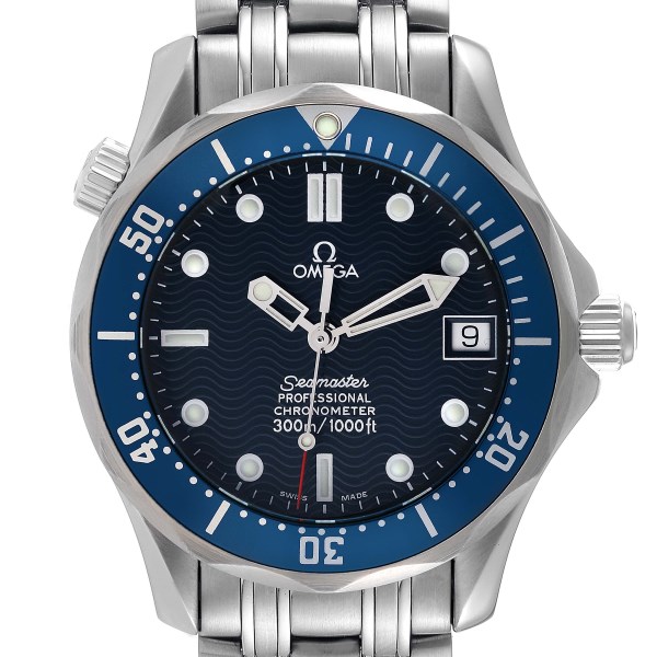 Omega Seamaster Midsize 36mm Blue Dial Steel Mens Watch 2551.80.00 Box Card
