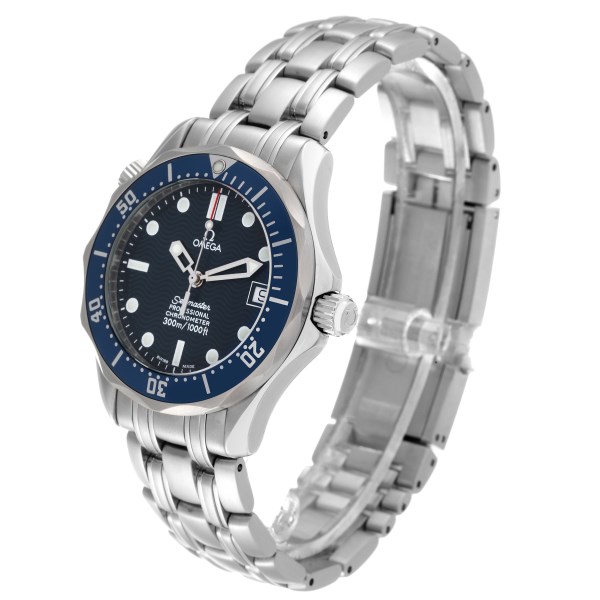 Omega Seamaster Midsize 36mm Blue Dial Steel Mens Watch 2551.80.00 Box Card