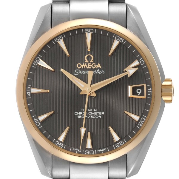 Omega Seamaster Aqua Terra Steel Yellow Gold Watch 231.20.39.21.06.004 Box Card