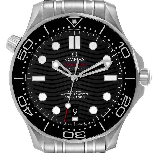 Omega Seamaster Diver 300M Black Dial Mens Watch 210.30.42.20.01.001 Box Card