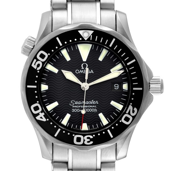 Omega Seamaster Diver 300M Quartz Midsize Black Dial Mens Watch 2262.50.00 Card