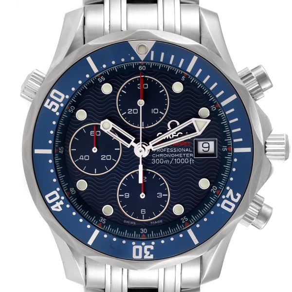 Omega Seamaster 300m Chronograph Automatic Steel Mens Watch 2225.80.00 Card