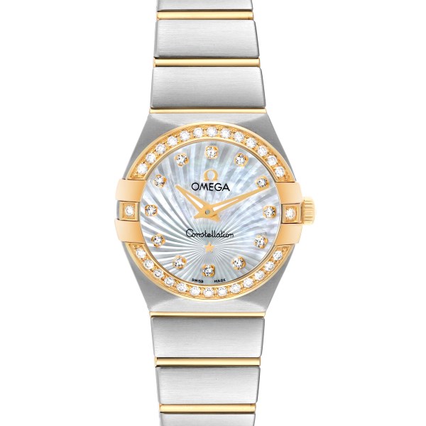 Omega Constellation Mother of Pearl Diamond Ladies Watch 123.25.24.60.55.004 Box Card