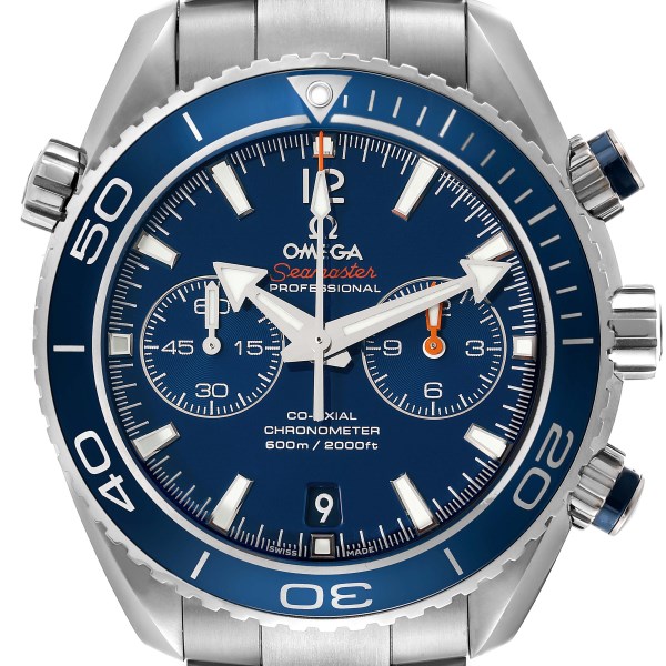 Omega Planet Ocean Chronograph Titanium Mens Watch 232.90.46.51.03.001 Box Card
