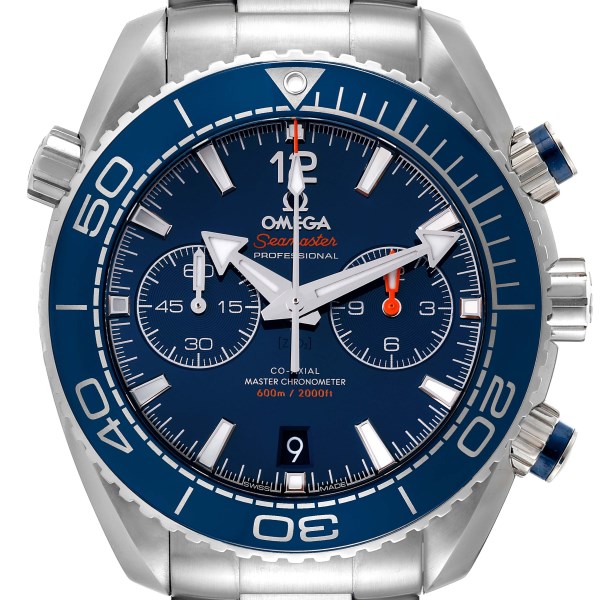 Omega Planet Ocean Chronograph Blue Dial Mens Watch 215.30.46.51.03.001 Box Card