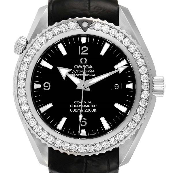 Omega Seamaster Planet Ocean Diamond Mens Watch 222.18.46.20.01.001 Box Card