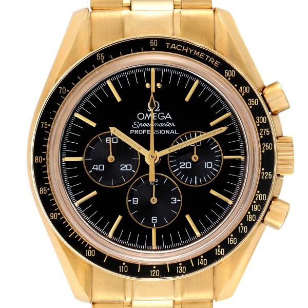Omega Speedmaster Moonwatch Jubilee 27 CHRO C12 Yellow Gold Watch 3191.50