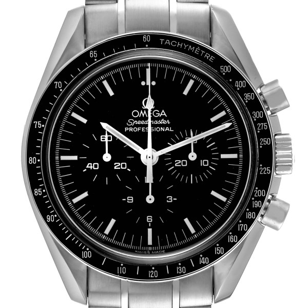 Omega Speedmaster MoonWatch Chronograph Black Dial Mens Watch 3570.50.00 Card