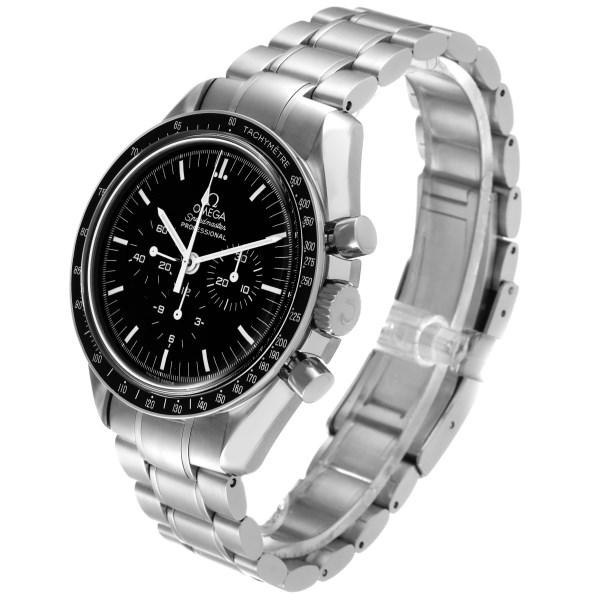 Omega Speedmaster MoonWatch Chronograph Black Dial Mens Watch 3570.50.00 Card