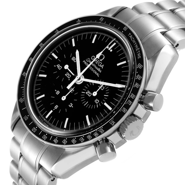 Omega Speedmaster MoonWatch Chronograph Black Dial Mens Watch 3570.50.00 Card