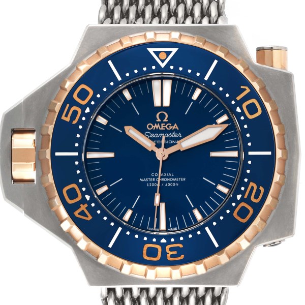 Omega Seamaster Ploprof Rose Gold Titanium Mens Watch 227.60.55.21.03.001 Box Card