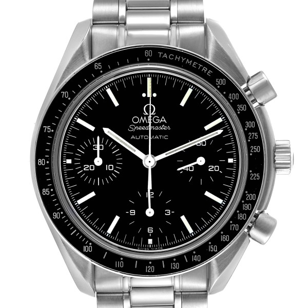 Omega Speedmaster Reduced Chronograph Steel Mens Watch 3539.50.00 Box Card