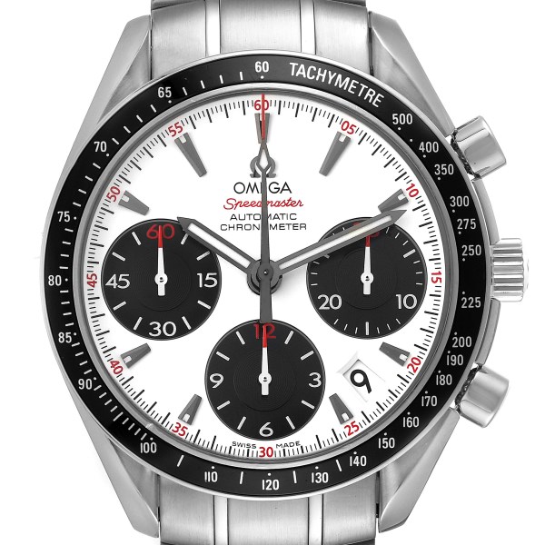 Omega Speedmaster Date Panda Dial Steel Mens Watch 323.30.40.40.04.001 Box Card