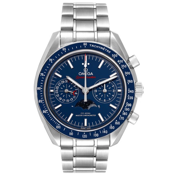Omega Speedmaster Moonphase Chronograph Mens Watch 304.33.44.52.03.001 Box Card