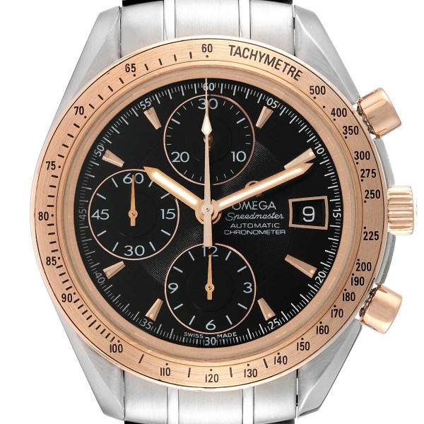Omega Speedmaster 8157 Steel Rose Gold Mens Watch 323.21.40.40.01.001 Box Card