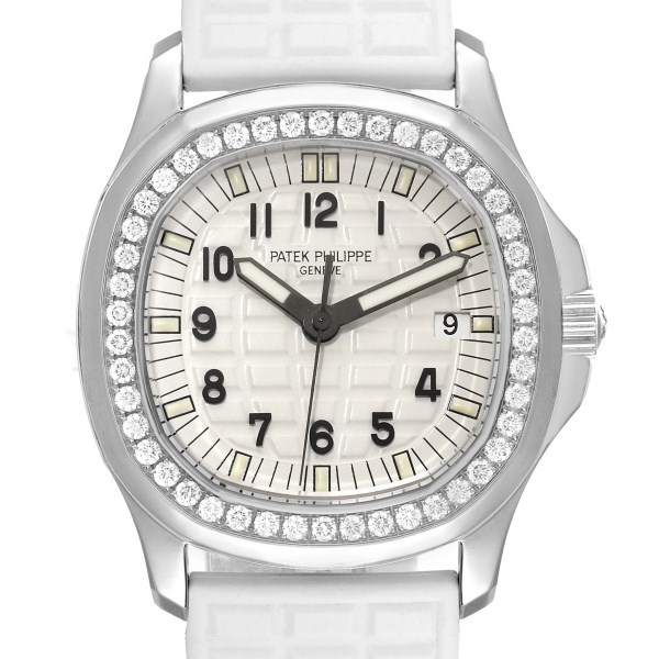Patek Philippe Aquanaut Steel White Dial Diamond Ladies Watch 5067