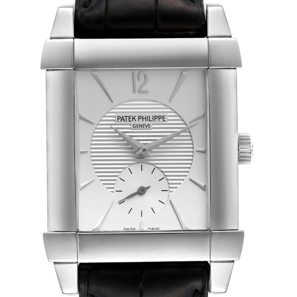 Patek Philippe Gondolo Small Seconds White Gold Silver Dial Mens Watch 5111