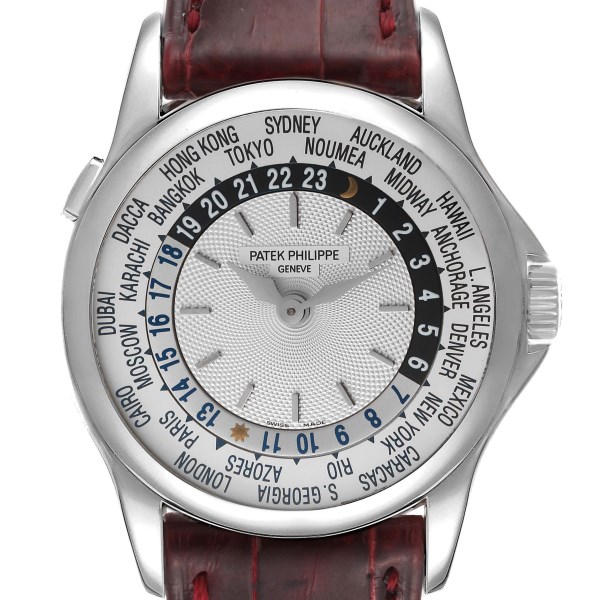 Patek Philippe World Time Automatic White Gold Mens Watch 5110
