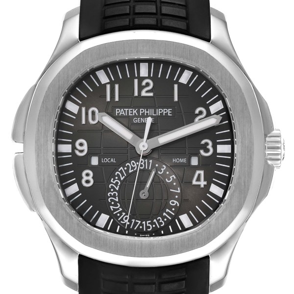 Patek Philippe Aquanaut Travel Time Steel Mens Watch 5164A Box Papers