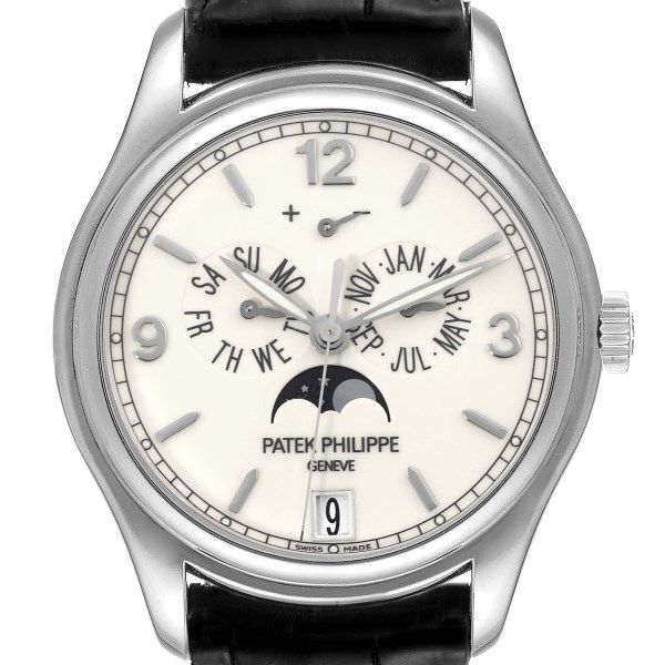 Patek Philippe Complications Annual Calendar White Gold Mens Watch 5146G