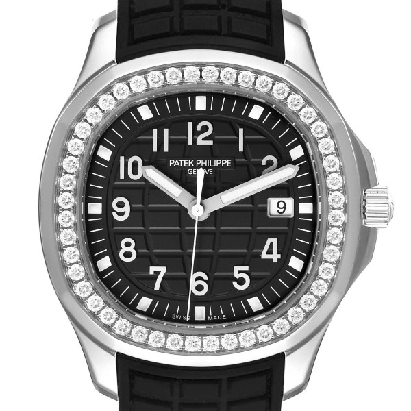 Patek Philippe Aquanaut Steel Black Dial Diamond Mens Watch 5267 Unworn