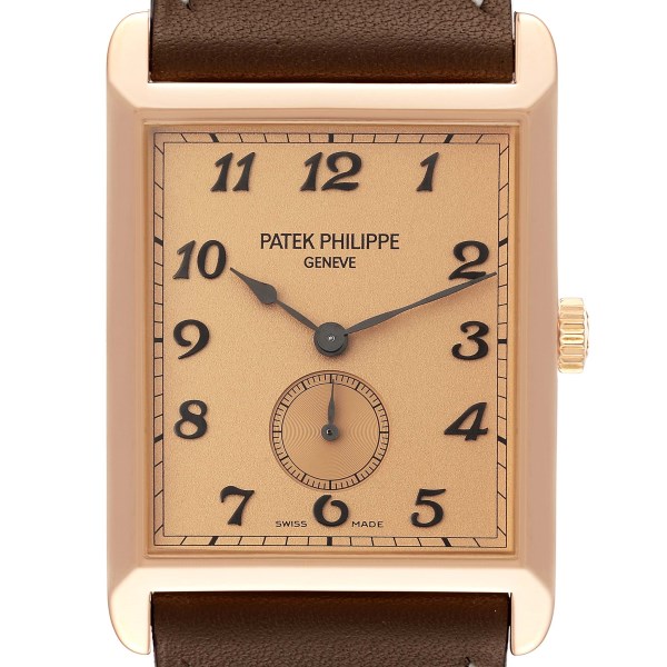 Patek Philippe Gondolo Rose Gold Rose Dial Mens Watch 5109