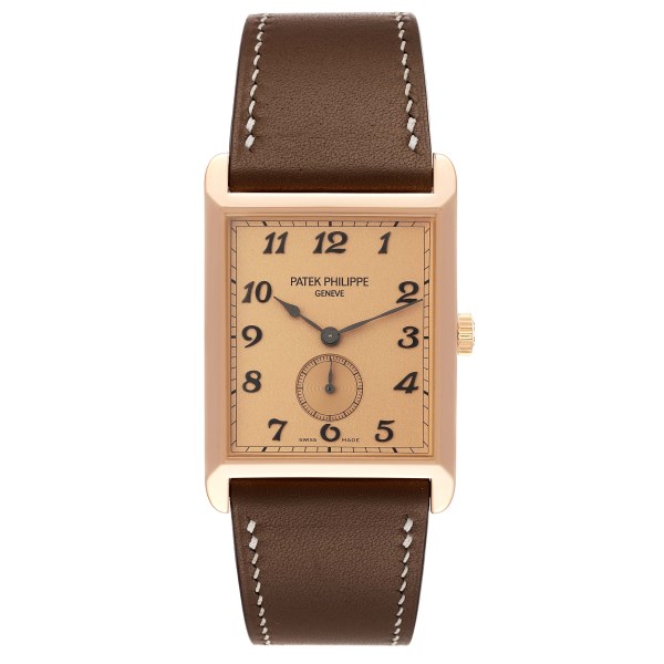 Patek Philippe Gondolo Rose Gold Rose Dial Mens Watch 5109