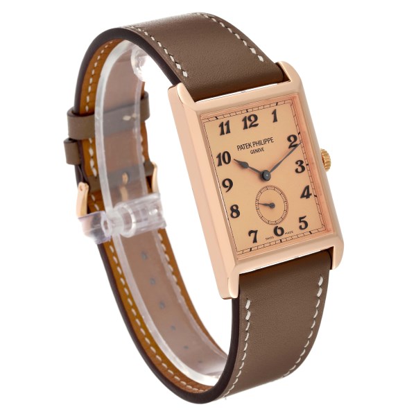 Patek Philippe Gondolo Rose Gold Rose Dial Mens Watch 5109