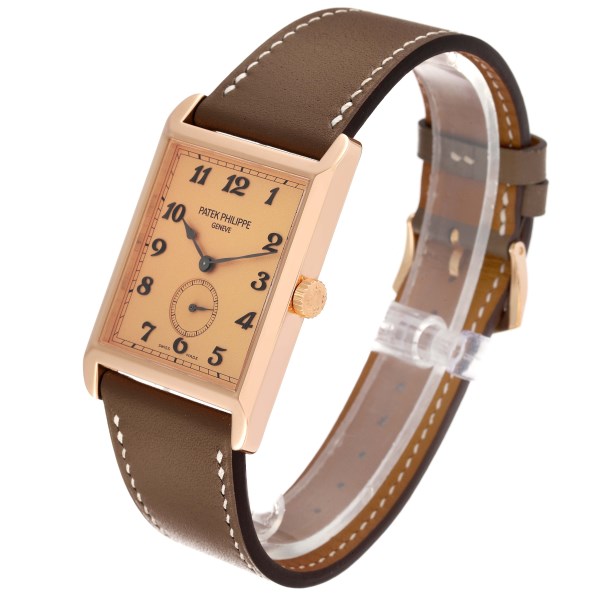 Patek Philippe Gondolo Rose Gold Rose Dial Mens Watch 5109