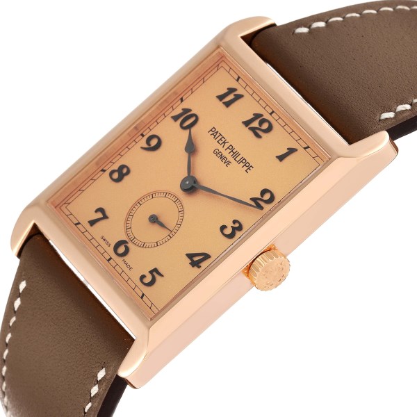 Patek Philippe Gondolo Rose Gold Rose Dial Mens Watch 5109