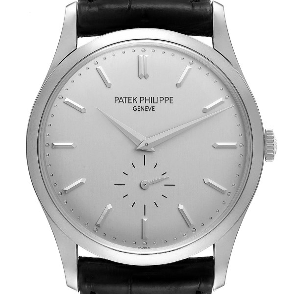 Patek Philippe Calatrava White Gold Mechanical Mens Watch 5196G