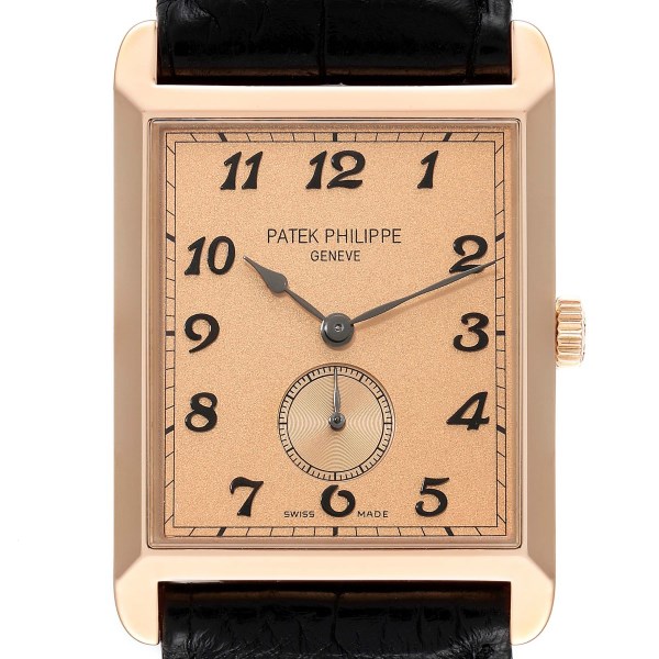 Patek Philippe Gondolo Rectangular Rose Gold Mens Watch 5109 5109R